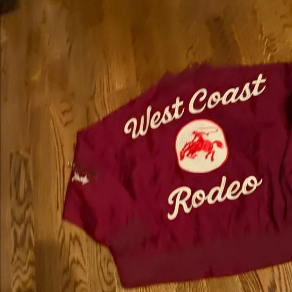 DAVI & DANI West Coast Rodeo Jacket - Wine & Cream Embroidery w/ patches medium - Picture 13 of 16